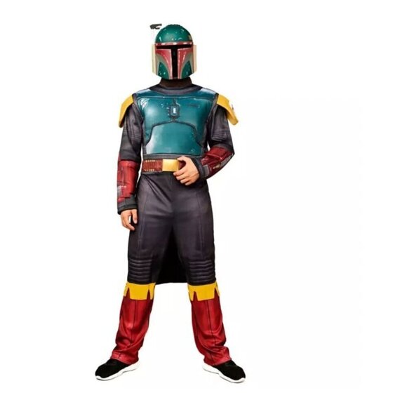 NWT Disney Star Wars Boba Fett Adult Halloween Costume Size S - Picture 1 of 12